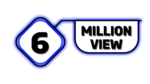 Black and Blue 6 Million views PNG