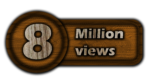 Celebrate Your Success with Free Iconic Eight Million Views PNG Images wood style 8M views pngs
