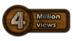 Celebrate Your Success with Free Iconic Four Million Views PNG Images wood style 4M views pngs