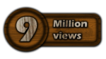 Celebrate Your Success with Free Iconic Nine Million Views PNG Images wood style 9M views pngs