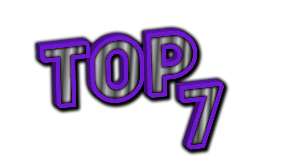 Purple 3D Top 7 PNG Download