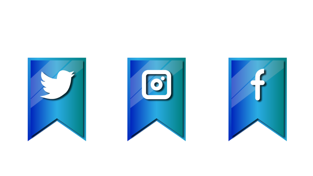 Sleek and Modern Social Media Icons PNGs for Your Social Media Profiles