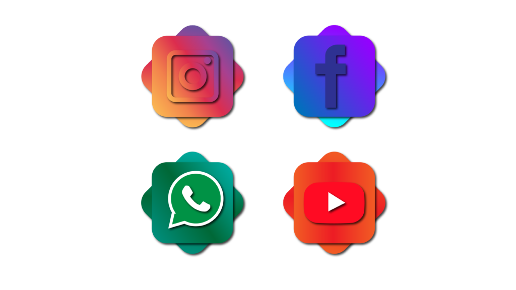 Social media icon Instagram facebook youtube whatsapp logo symbol transparent png