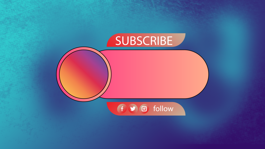 Blue Youtube banner background, Red gradient Youtube Cover - veeForu