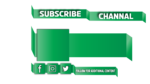 Green YT Banner , cover PNG free download