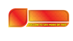 Orange color Youtube banner PnG, Leaf shape orange YT Cover free download