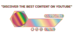 Rainbow color YT banner PNG, Red pink Youtube cover PNG