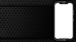 Black color mobile png with thumbnail background