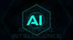 Ai background cyan teal color