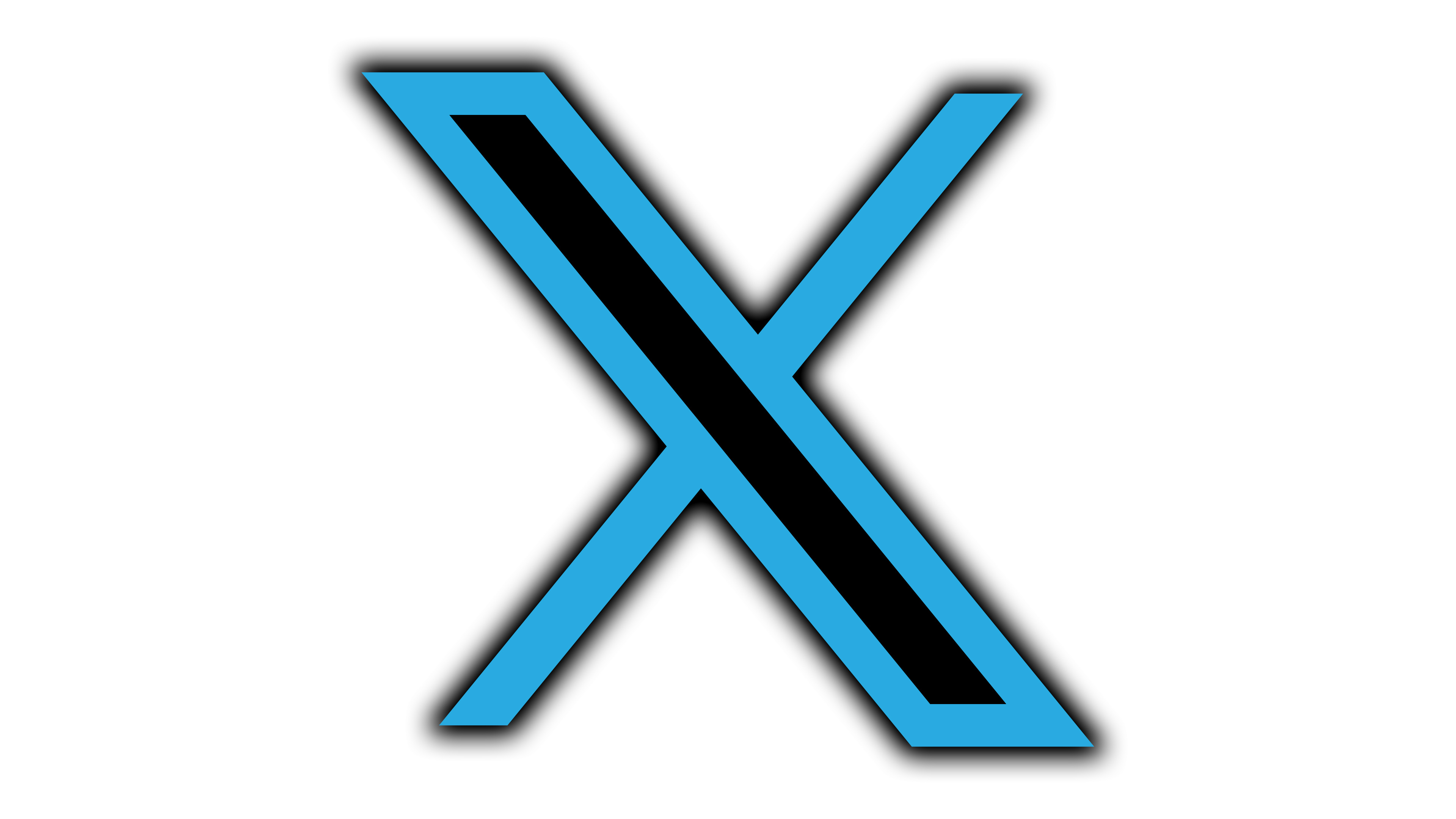 Blue HD PNG twitter X - veeForu