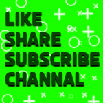 Like , Share, Subscribe Channal Green watermark Png