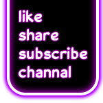Like, share, subscribe channal Purple neon color watermark 150x150 png