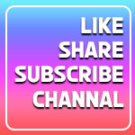 Like, share, subscribe channal red neon color watermark 150x150 rainbow color png