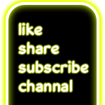 Like, share, subscribe channal yellow neon color watermark 150x150 png