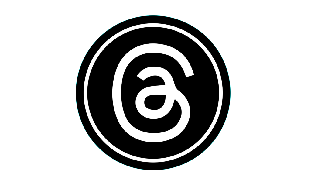 Logo PNG Threads in black circle - veeForu