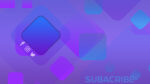 Purple 1024 x 576 pixels youtube banner