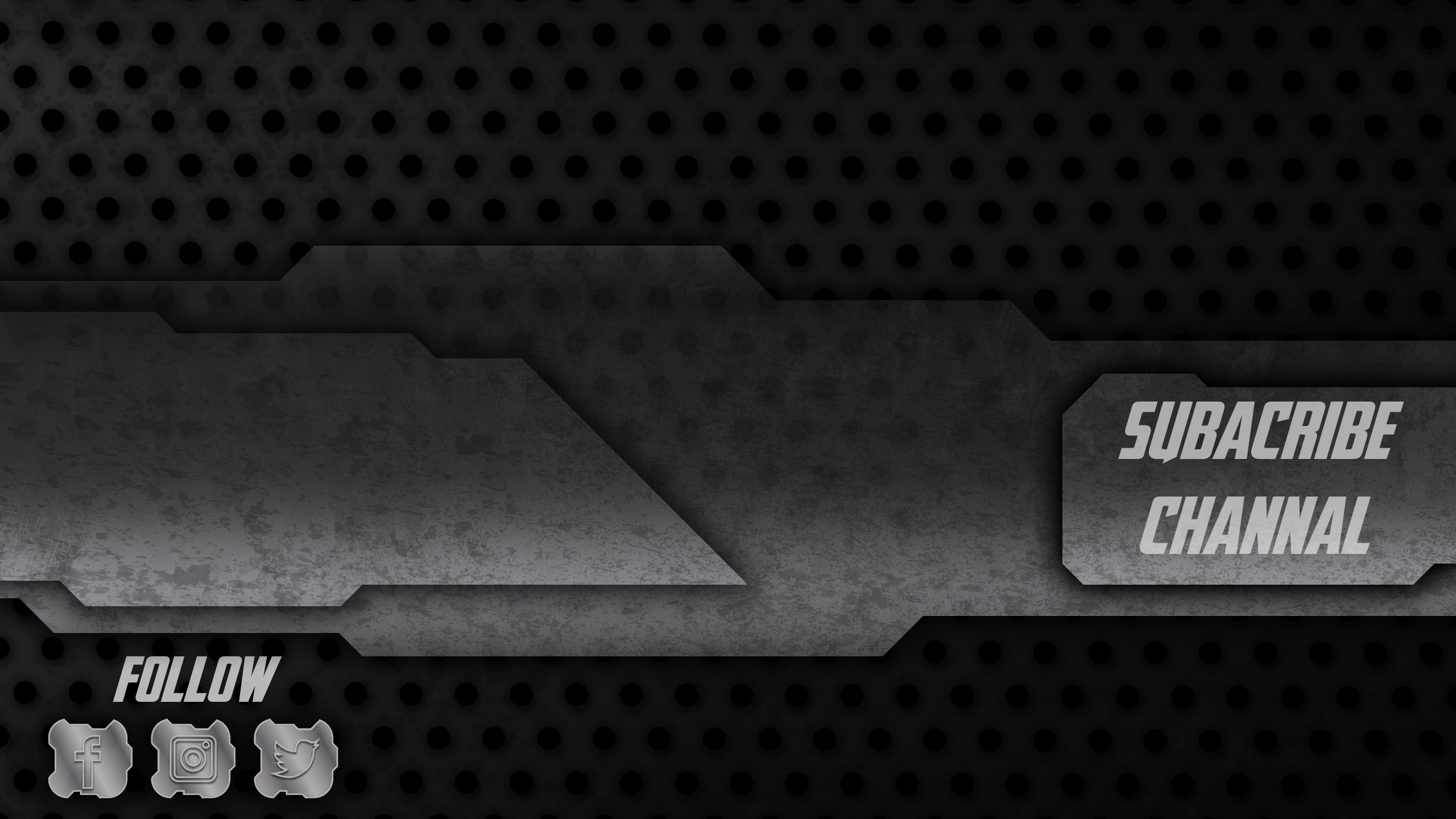 gaming banner background for  in dark grey metalic texture