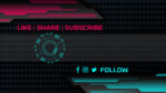 gaming banner background for youtube in pink and cyan metalic texture 2560x1440