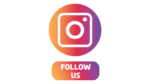 Instagram gradient follow us png with insta icon
