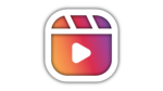 Purple orange gradient instagram reels logo png