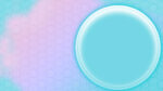 Sky blue color Circle youtube thumbnail template free download